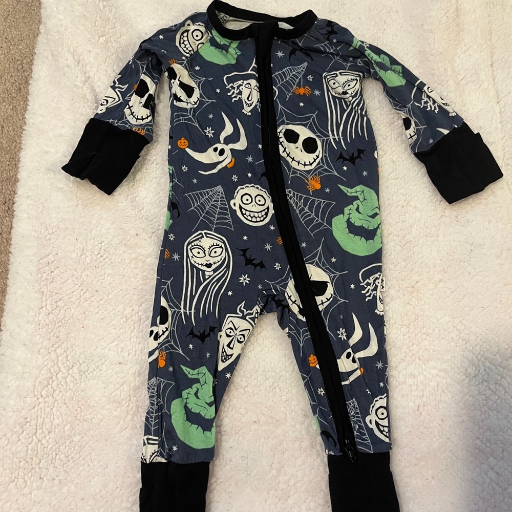 Little Sleepies Nightmare Before Christmas zippy